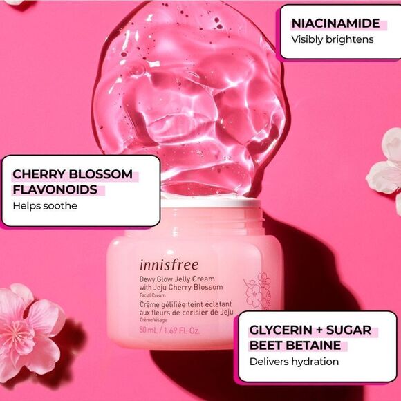 Innis Dewy Glow jelly cream with cherry blossom - Picture 2 of 9
